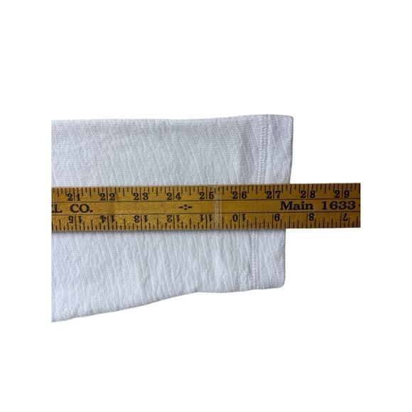 Habitat French Terry Cardigan Hoodie White Cotton Button Front Sweatshirt Large - Picture 12 of 12